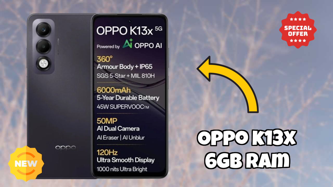 OPPO K13x 6GB RAM Battery Test: 6000 MAh Endurance Review