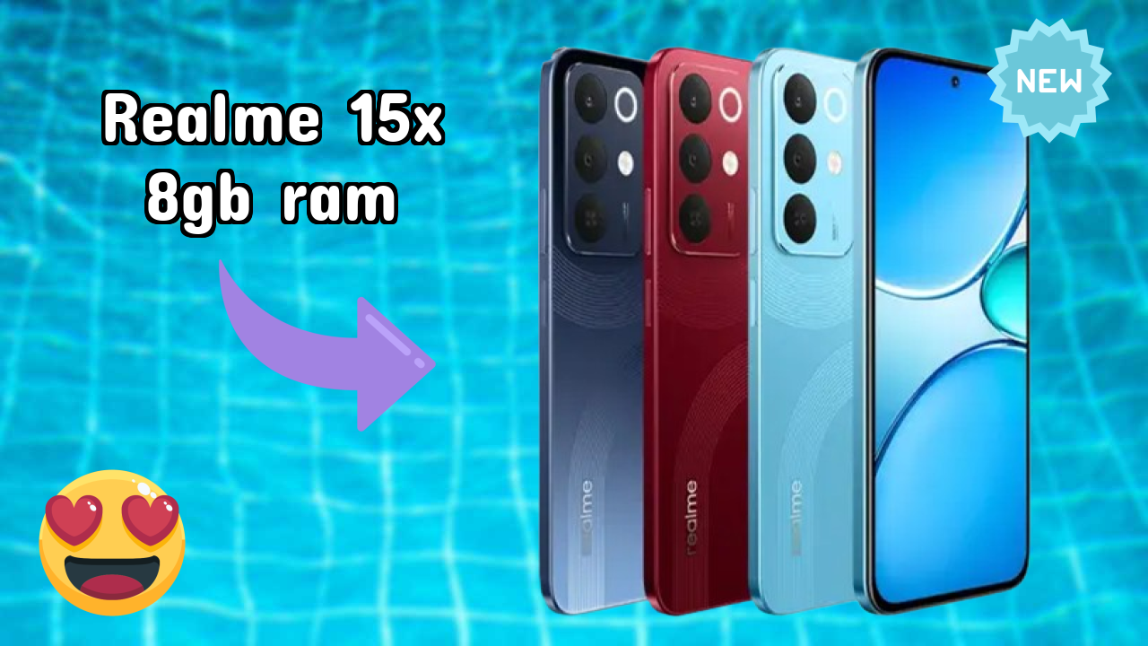 Realme 15x 8GB RAM Display Technology: 6.8 Inches (17.27 Cm) Screen