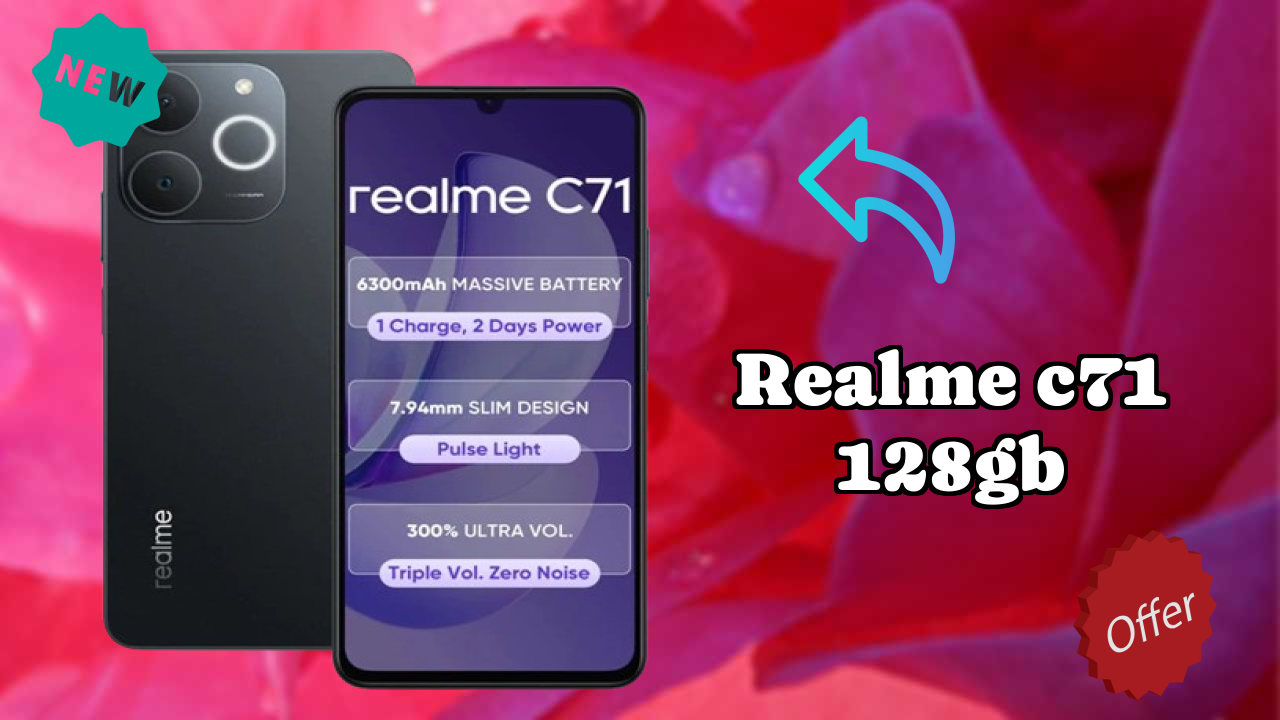 Realme C71 128GB Display Size: 6.74 Inches (17.12 Cm) Screen Quality